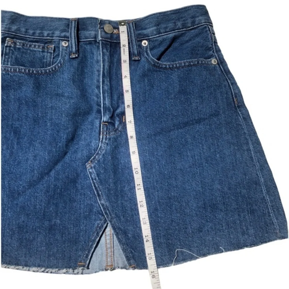 Madewell Denim A-Line Mini Skirt Blue Size 26
